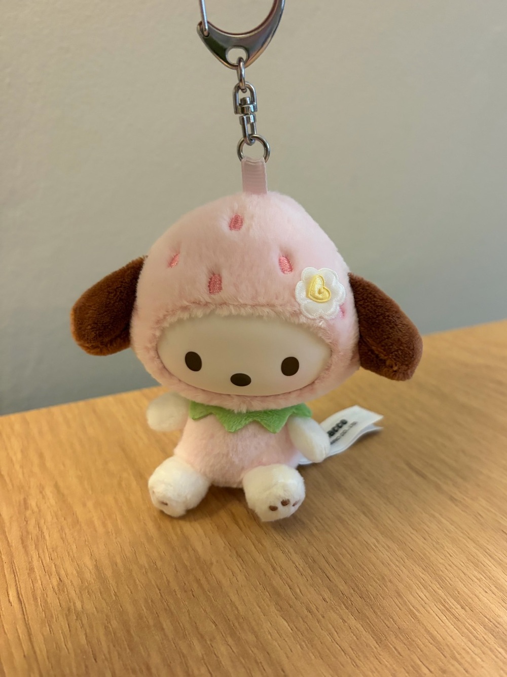MINISO Sanrio Pochacco Strawberry Keychain